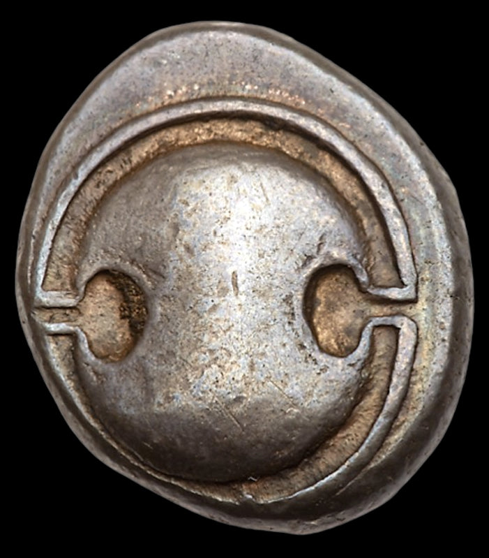 維奧蒂亞、底比斯。西元前 425-400 年。 AR斯塔特。 NGC 室顫