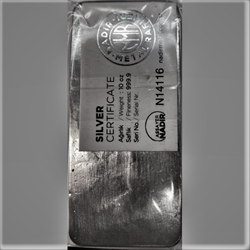 10 OZ SILVER BAR NADIR