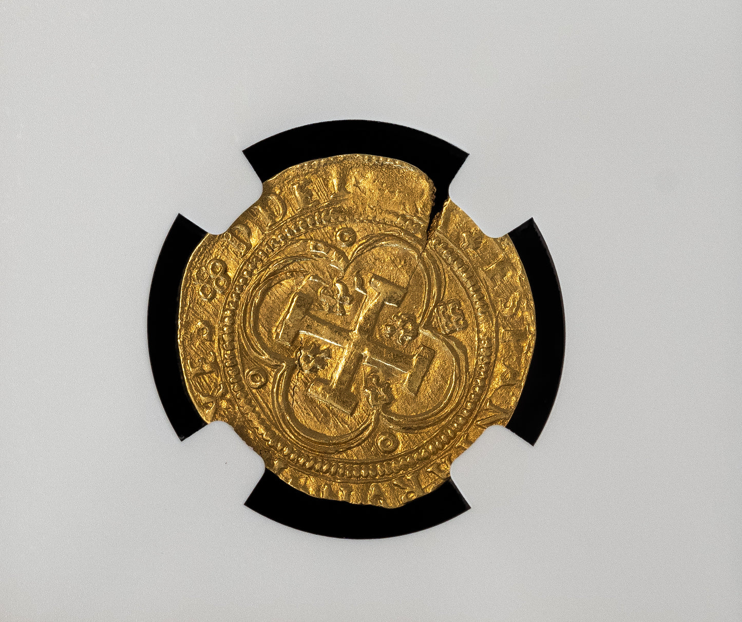 Circa 1535 Segovia 1 Escudo Gold Cob Finest Known NGC MS-63