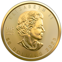1 OZ DE HOJA DE ARCE DE ORO CANADIENSE
