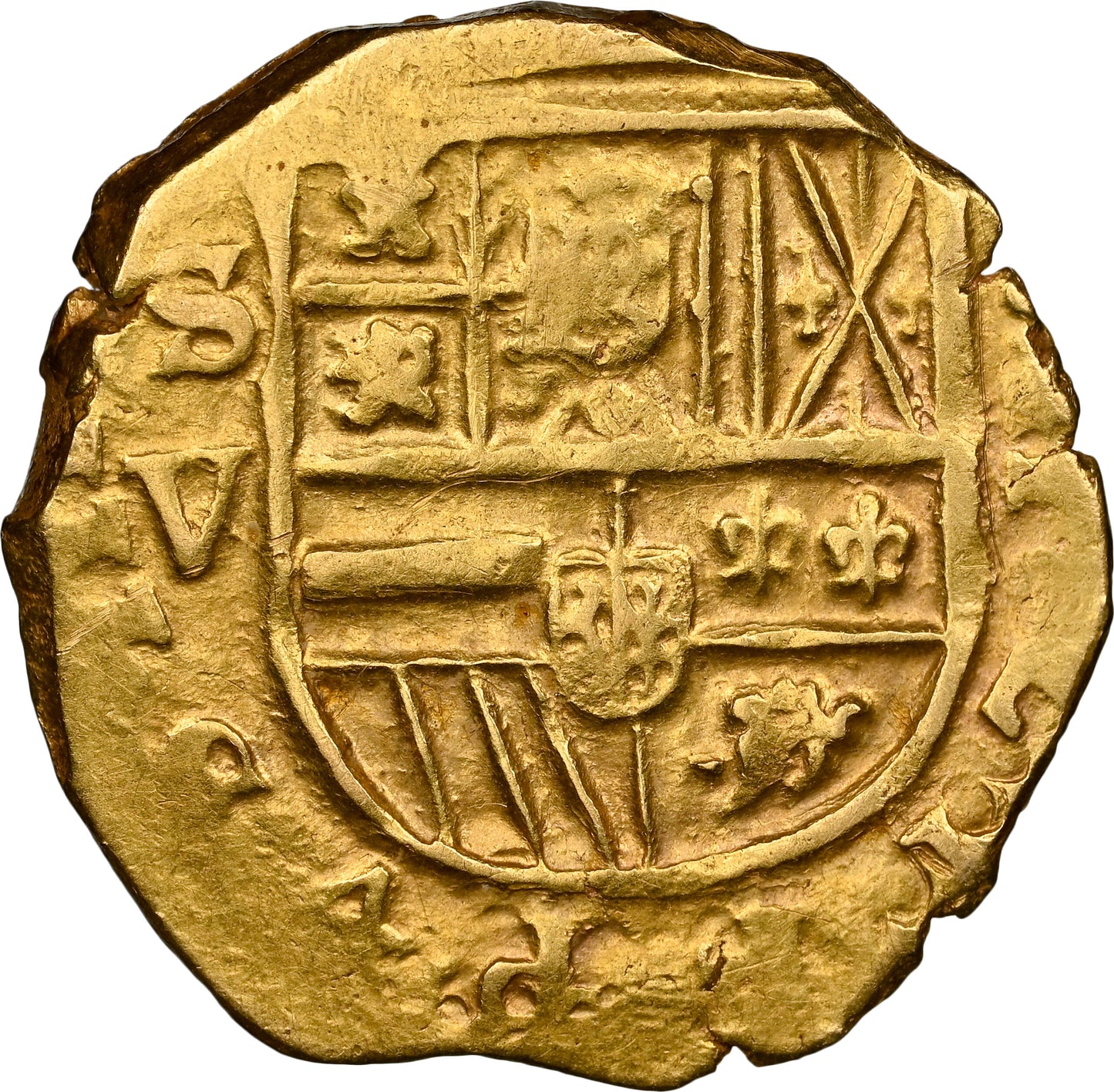 1619 Sevilla 2 escudos Oro Cob NGC AU Detalles