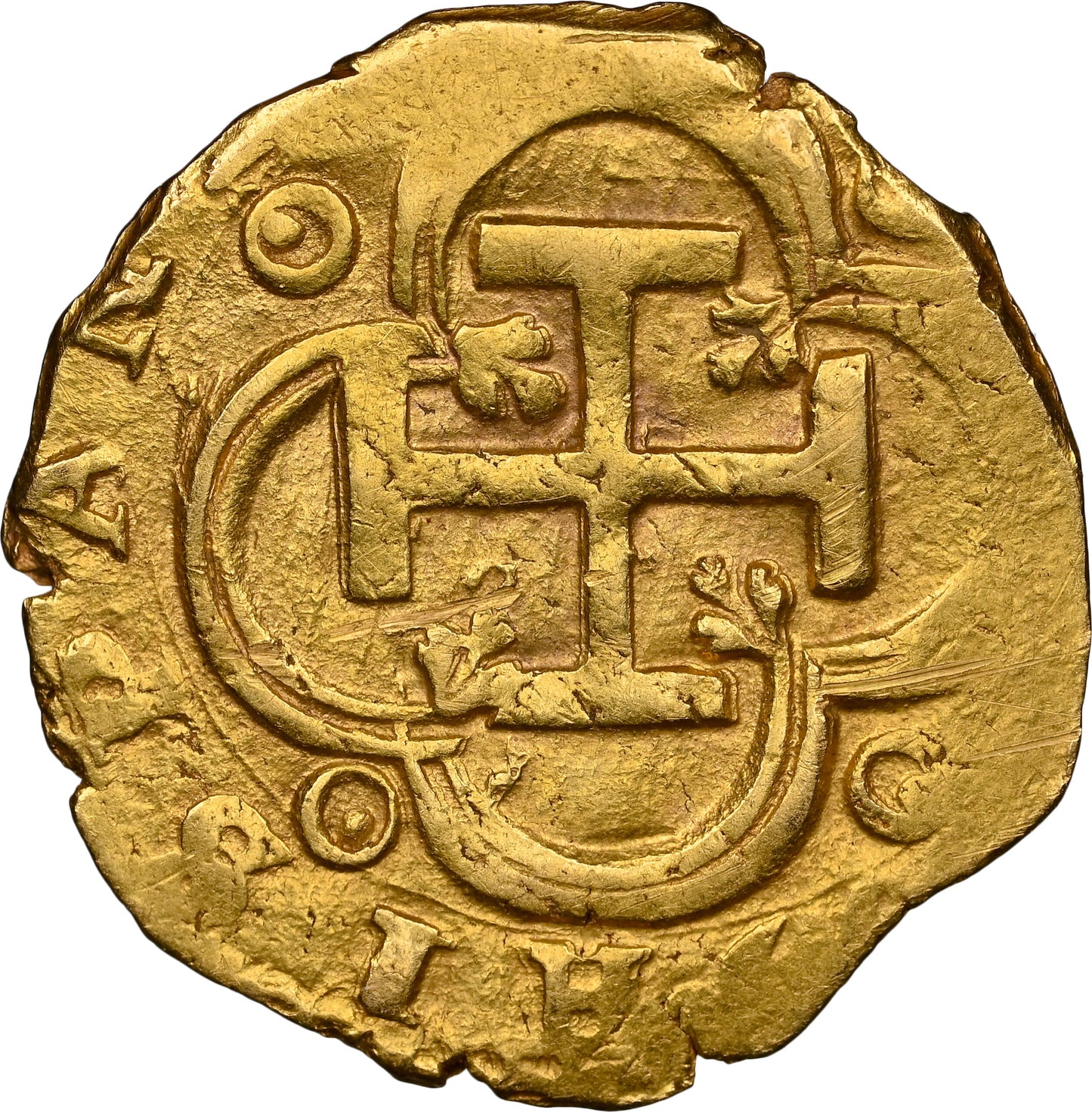 1619 Sevilla 2 escudos Oro Cob NGC AU Detalles