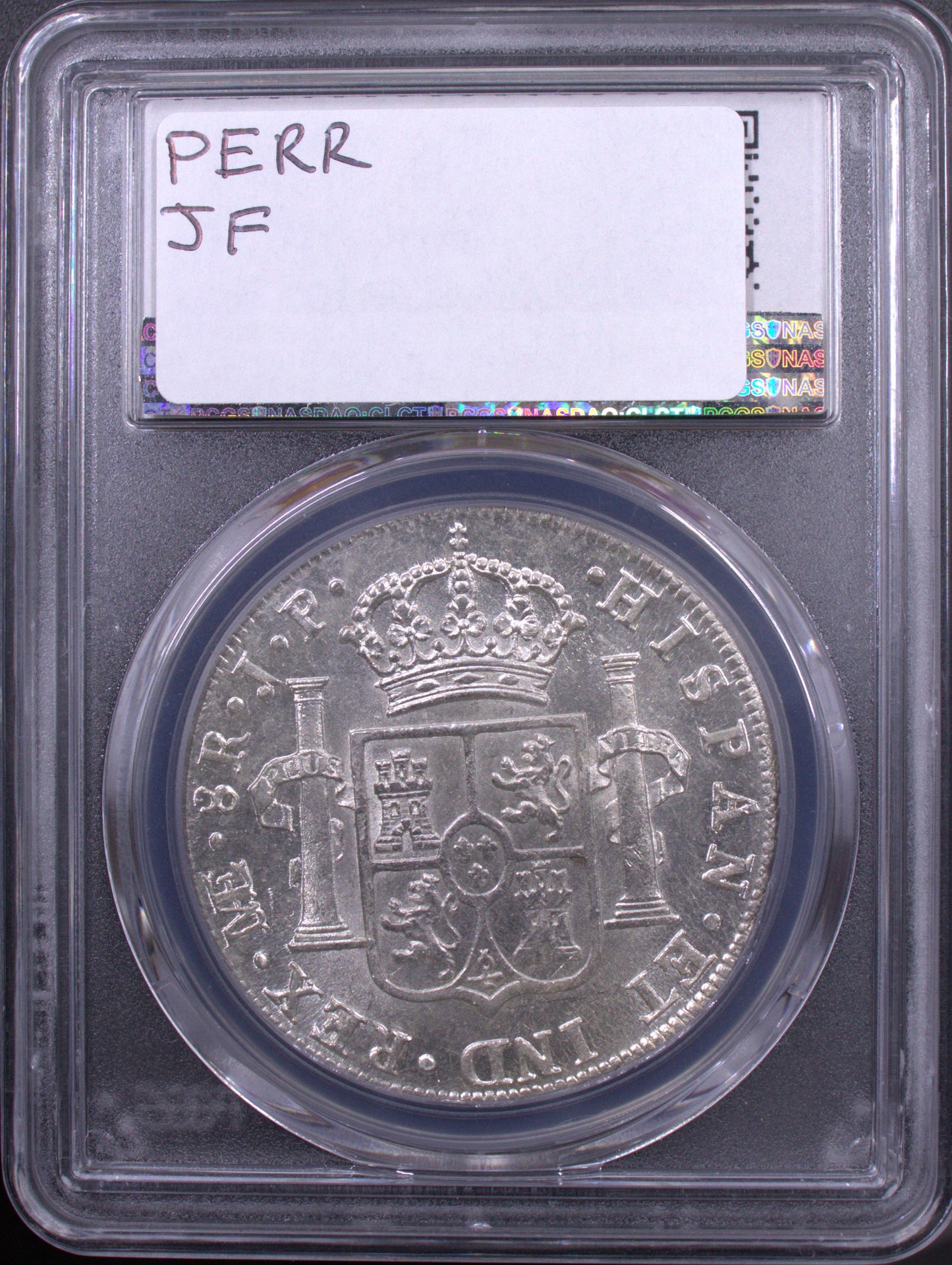 1806-L JP 8 Real Peru PCGS MS63+