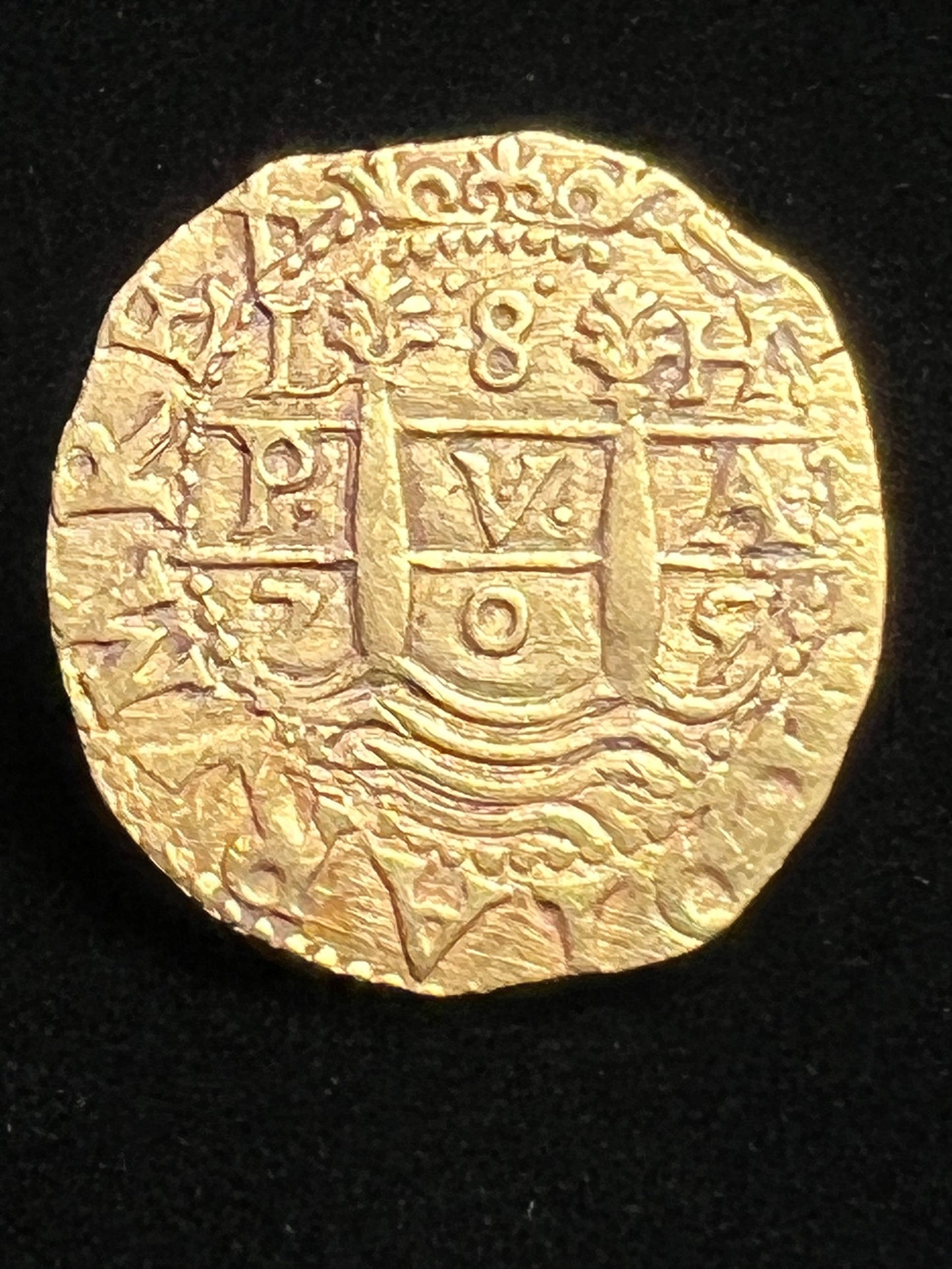 1705L H Peru 8 Escudo 1715 Fleet NGC AU58