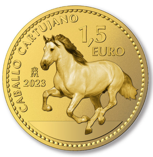 Spanish Stallion 1oz Gold Caballo