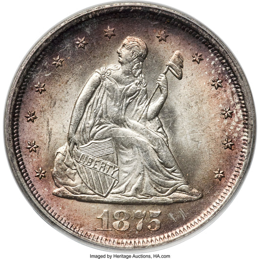 What are Seated Liberty Twenty-Cent Pieces