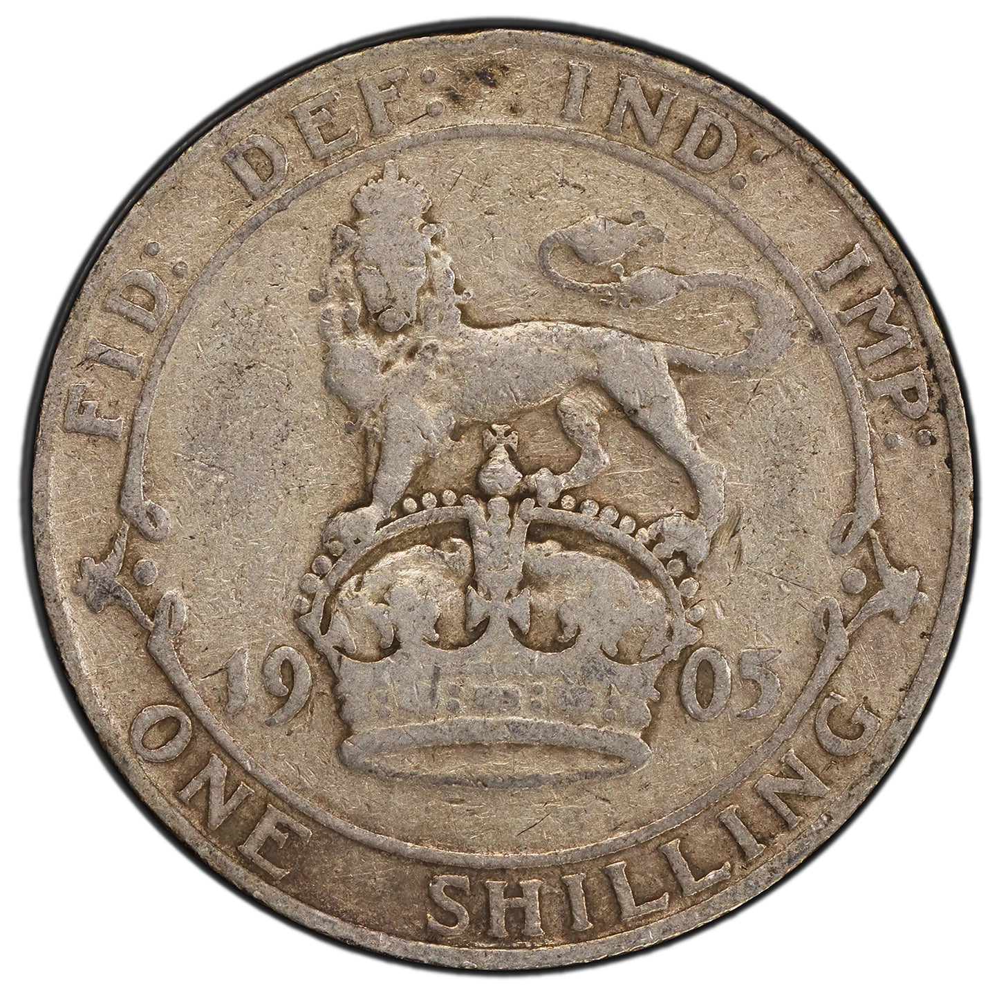 1905 AR Shilling Britain, Edward VII PCGS VF20